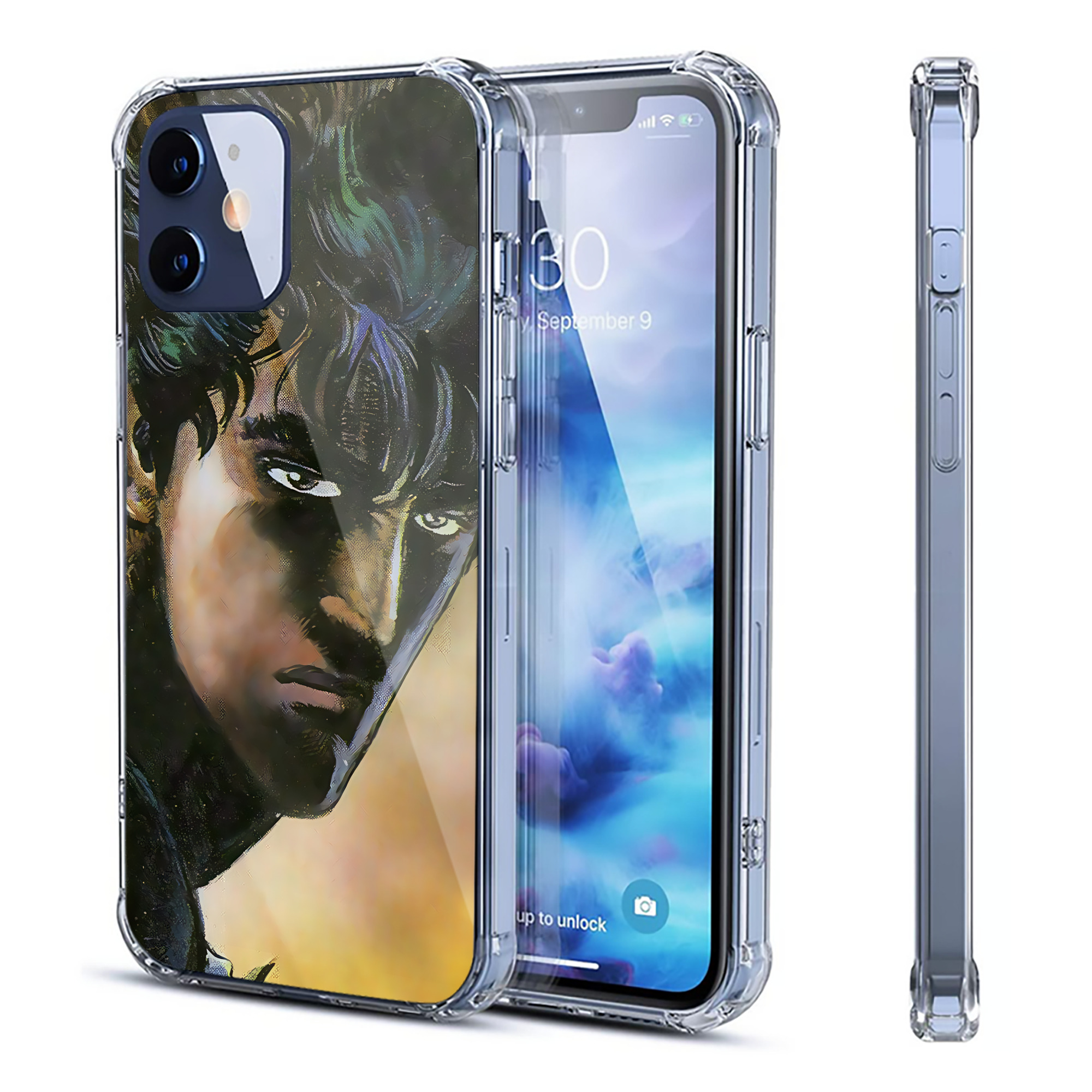 （画像用） 北斗の拳 Fist of the North Star 【iPhone 12シリーズ対応】透明スマホケース（クリアソフトケース）